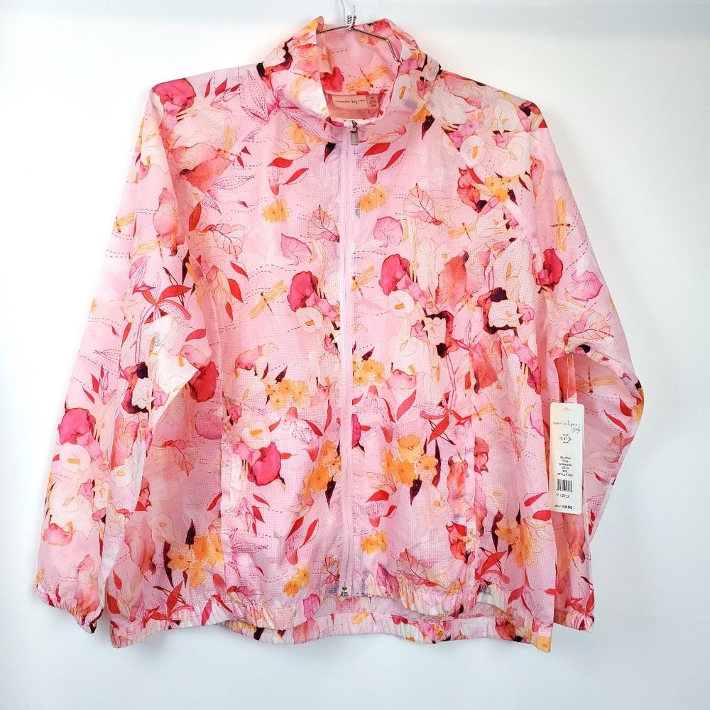 Nanette Lepore Floral Play Thin Windbreaker Jacket